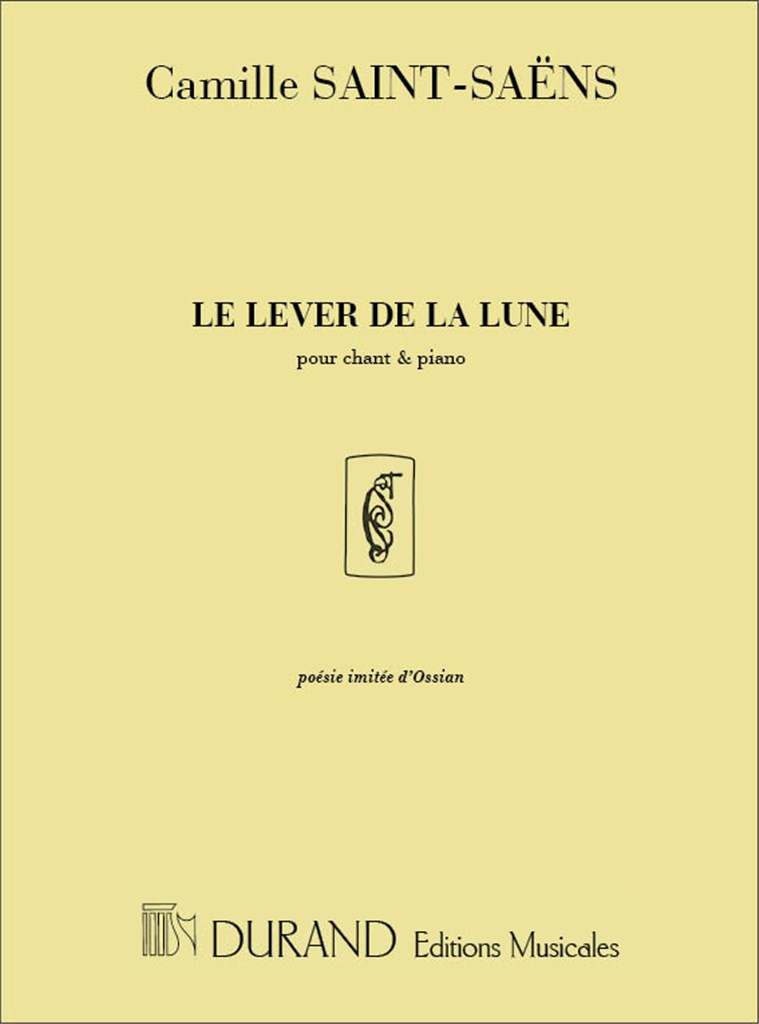 Le Lever De La Lune Pour Chant Et Piano